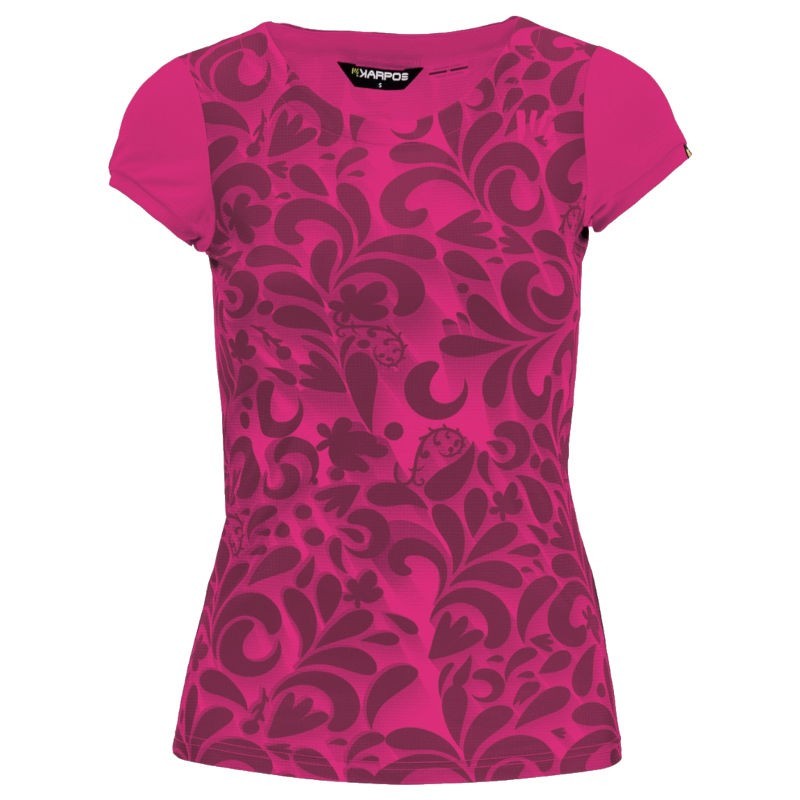 T-shirt femme Karpos Loma Print W Jersey cabaret bordeaux T-shirt femme Karpos Loma Print W Jersey cabaret bordeaux